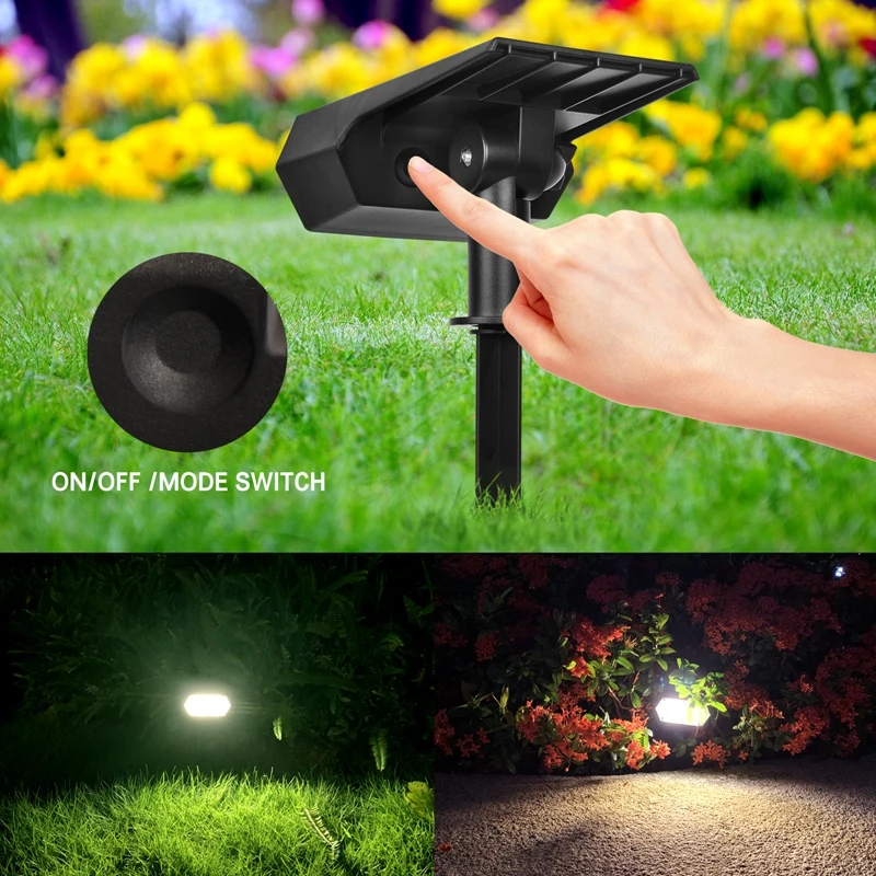 
Yard Decoration garden solar led light Solar spot Outdoor Ground Wall mount Lamp Solar Garden Spotlight Light 