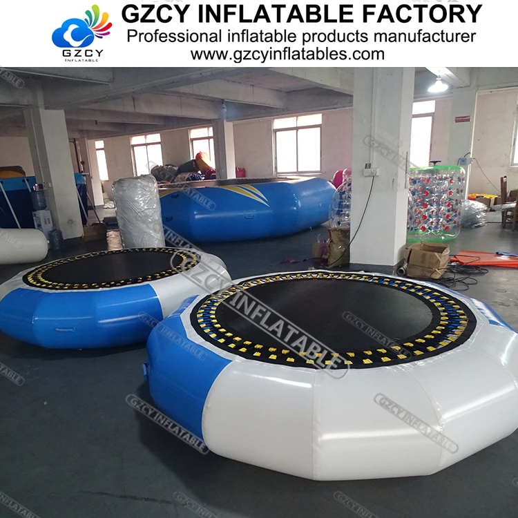 Customized Lake Water Blob Floating Pvc Water Inflatable Trampoline
