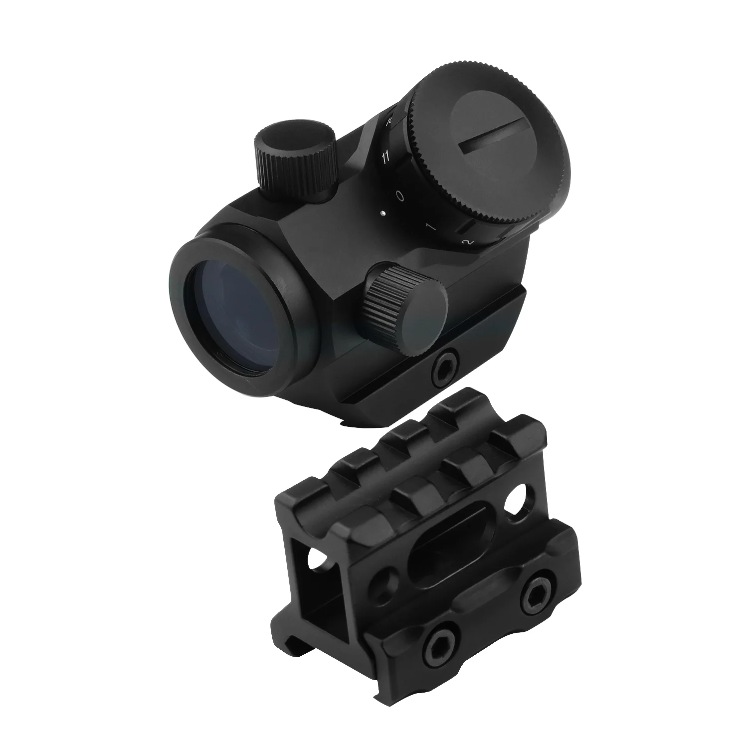 Beileshi Air Gun Tactical Red Dot Sight 4 MOA 1X25 Compact Red Dot Gun Sight Rifle Scope