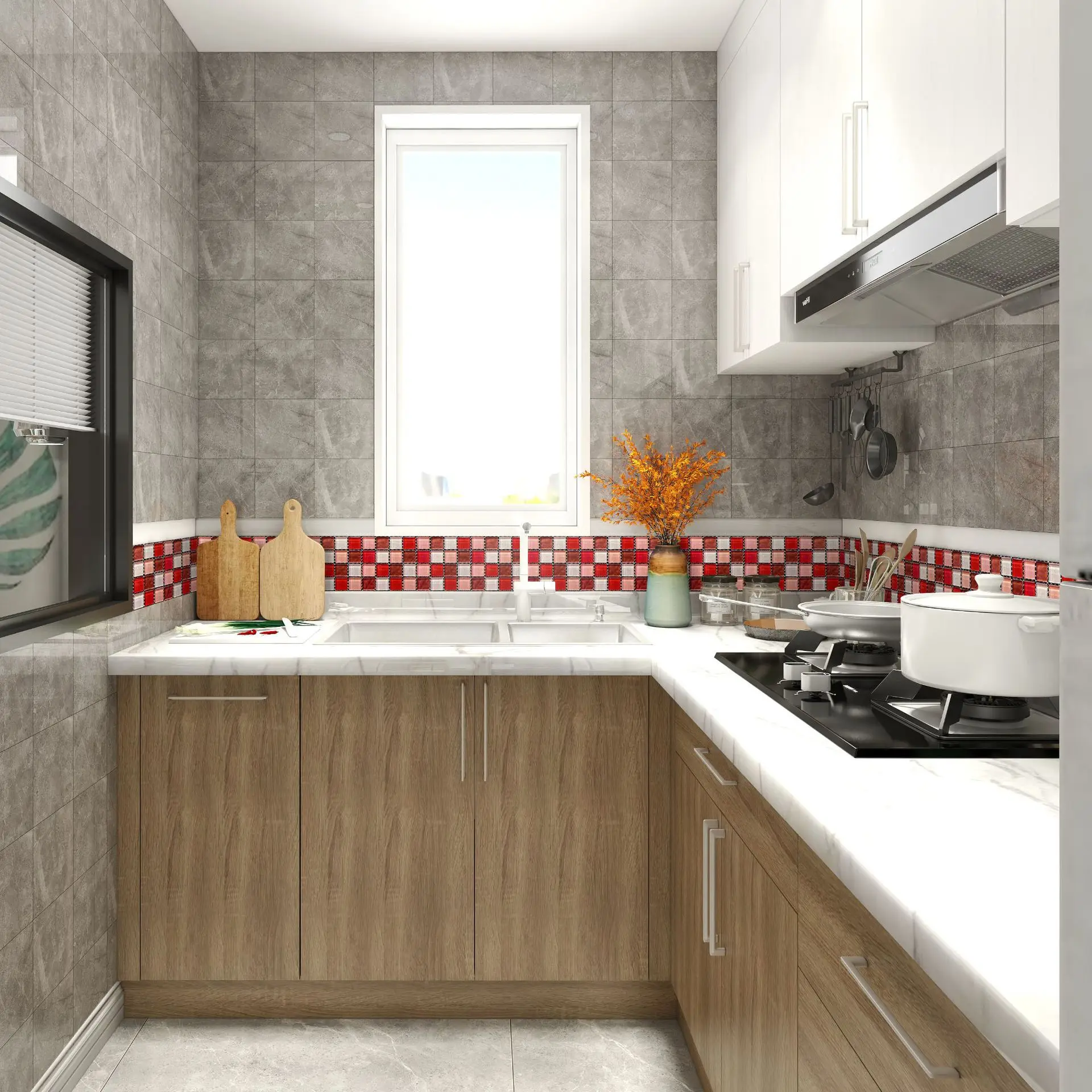 Self-Adhesive Mosaic Sticker Peel And Stick Wall Sticker For Home Kitchen Decor
