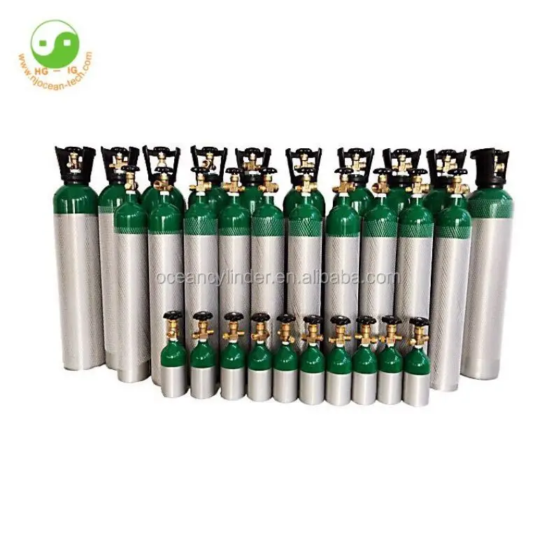 Aluminum Cheap medical oxygen cylinder price medical oxygen cylinder for hot sale