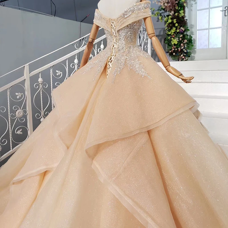 
HTL845 Jancember muslim bridal wedding dress wedding dress indian bridal party dresses latest 
