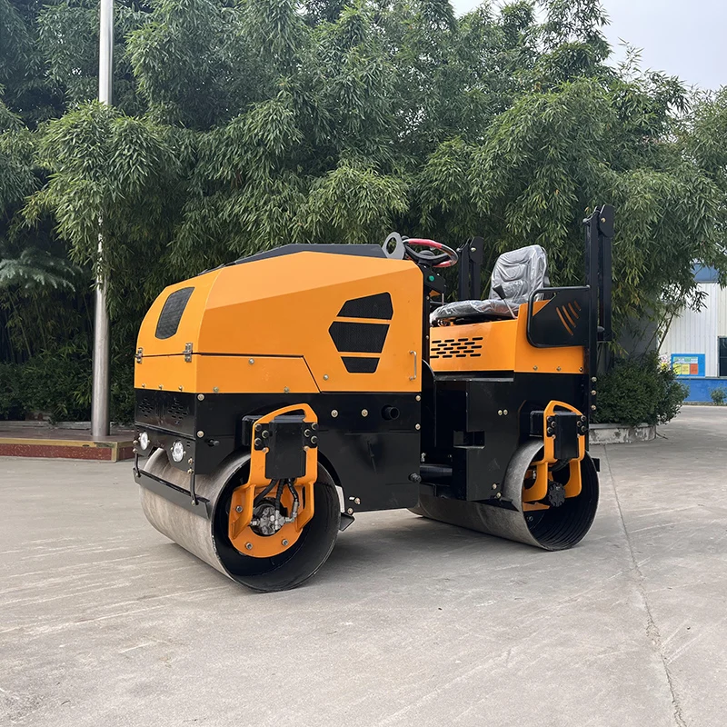 Vibration Road Roller Double Smooth Drum Compactor 1ton 2ton Mini for Sell Electromagnetic Clutch