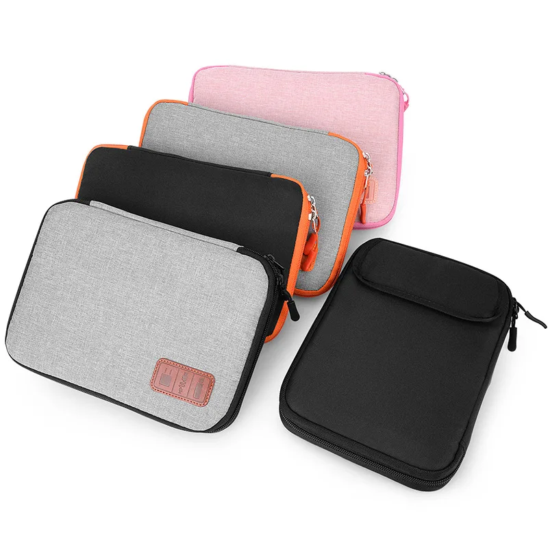 Travel Carrying Organizer Bag For Cable USB Charger Elastic Holder Mesh Pocket Storage Power Bank Hard Drive Tablet Sleeve Large