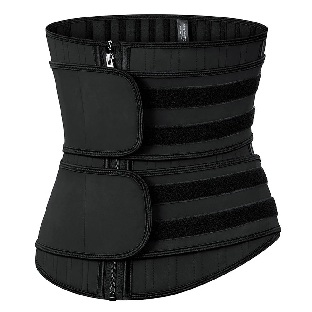 adjustable double straps flat tummy women slimming invisible hook and zip boned waist cincher hourglass