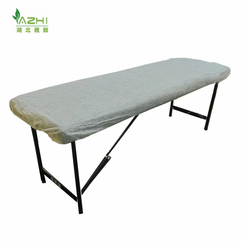 Disposable  two sides elastic white PP PE massage bed sheet drape cover PP nonwoven bed cover