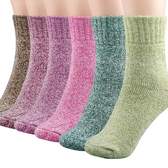 Winter Warm Wool Socks Knitted Boot Socks for Men Woven