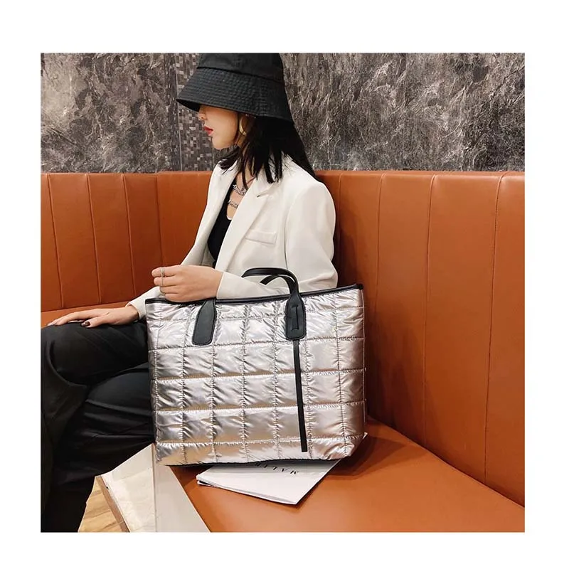 Удобная Легкая Женская Стеганая большая сумка-тоут красочная сумка через плечо рождественский подарок для