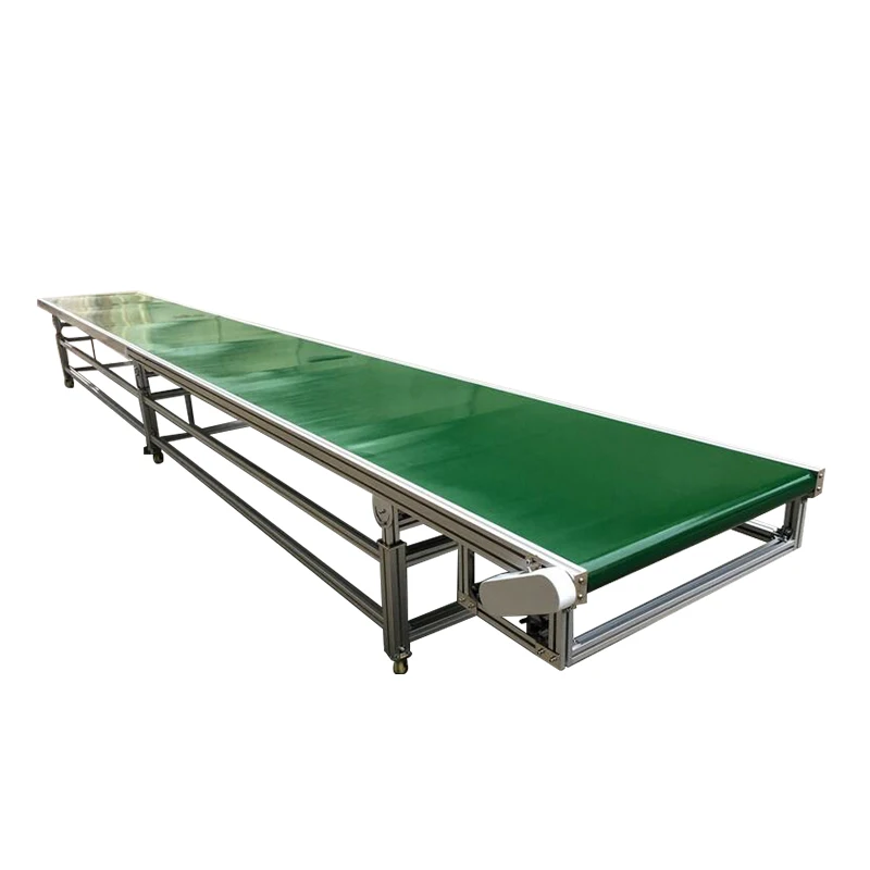 2022 Hot Sale Factory Supply Custom Assembly Line Industrial Transfer Green Pvc Belt Conveyor/coveyor Belt With Rollers