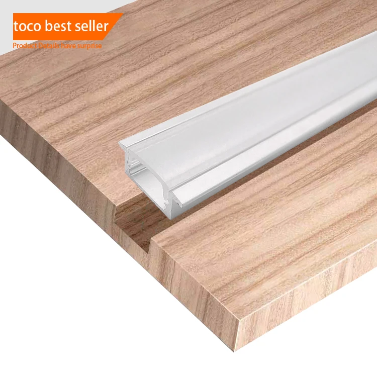 Toco Industrial Drywal внутренние плоские Канальные поверхностные крепления потолочные линейные световые крышки светодиодные алюминиевые изогнутые профили для экструзии