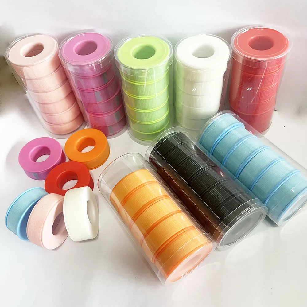 Multiple Colors Eyelash Tape Sensitive Gel Lash Tape Silicone Breathable Micropore Fabric Lash Extensions Lash tape