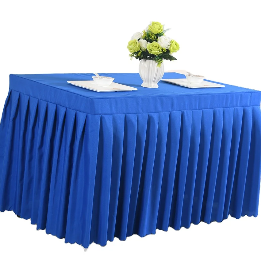 Customized hotel restaurant tablecloth rectangular square table cloths table skirt for wedding banquet