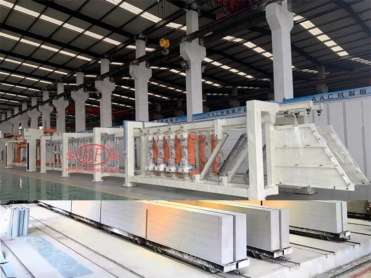 White Autoclaved Aerated Concrete Bricks Making Machinery AAC Hollow Building Decorative Concrete Blocks Machine Production Line