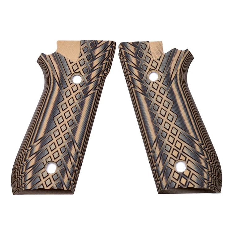 
Taurus PT92 G10 Gun grips for PT-99/PT-92/PT-100/PT-101, Crosshatch texture 