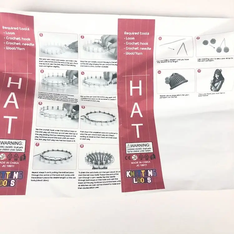 Factory price Kids For Girls Diy Educational Knitting Kit Girl Mega Children Handmade Beading Braiding Scarf Hat Toys