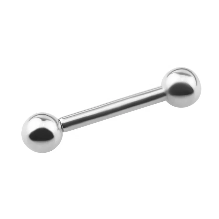 Wholesale F136 Titanium Internally Threaded Tongue Barbell Body Piercing Jewelry Titanium Tongue Barbell Piercing