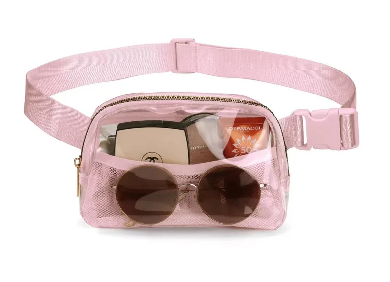 Transparent Clear Fanny Pack Stadium Approved Waist TPU Sports Crossbody Anywhere Belt Bag Chest