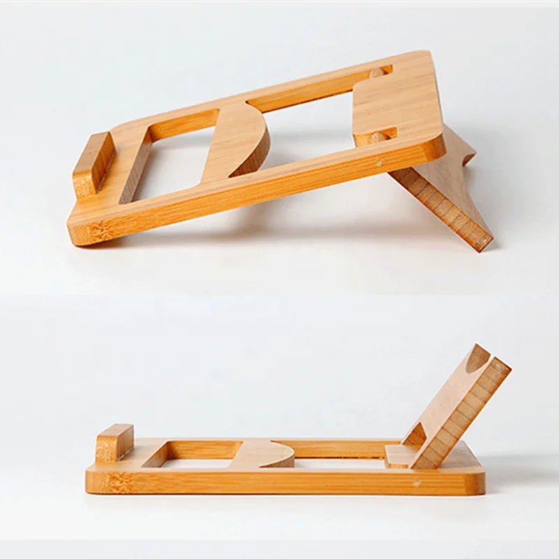 Multifunctional Portable Pad Tablet Computer Support Desk Totally Bamboo Adjustable Stand Up Wooden Holder Couch Laptop Table