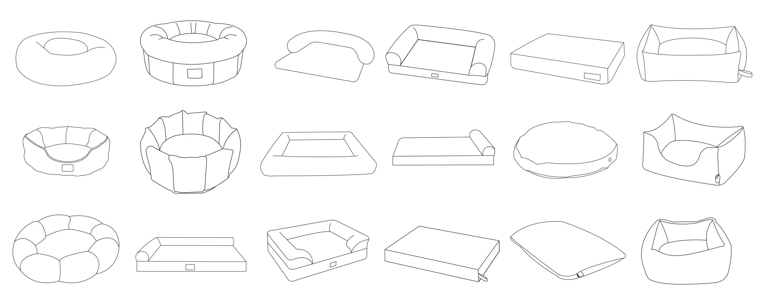 Luxury All Weather Dual Use Double Sided Plush Pet Beds & Accessories handmade Couch Fluffy Nest Large Rectangle Sofa Bed Dog