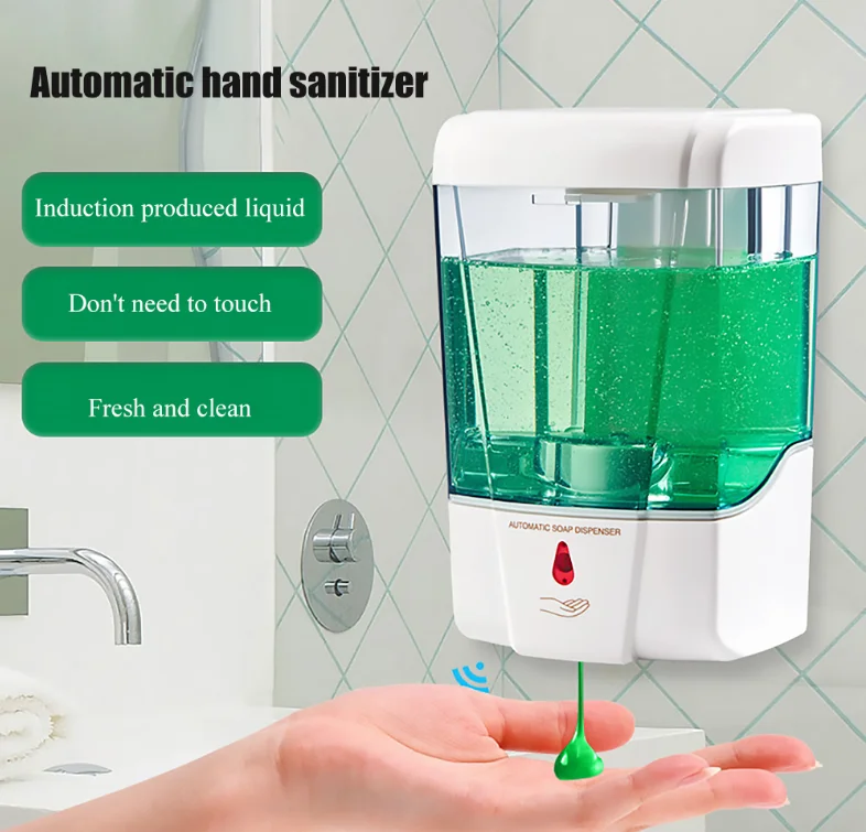 Automatic Sanitizer Dispenser Liquid Soap Dispenser for hotel Touchless White 700ml - 1000ml  Alcohol Hand Machine
