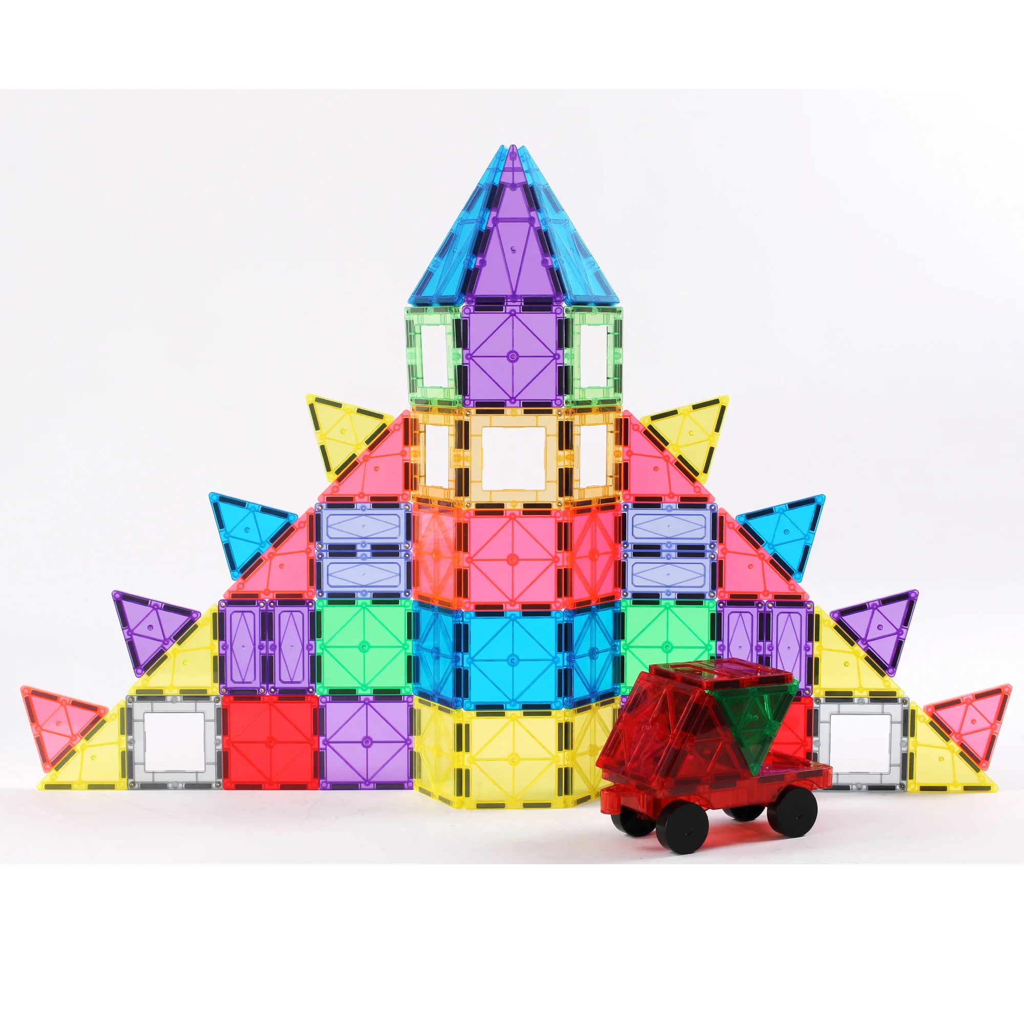 Детский развивающий 3D конструктор, Магнитный конструктор, 100 шт.