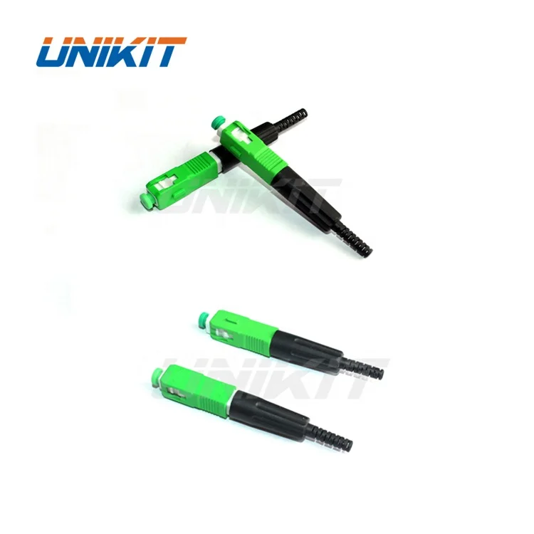 UNIKIT Factory Price Fiber Optical Equipment  ESC925T 100 PCS/Lot SC APC Fiber Optic Quick Connector Pre-embedded Fast Connector
