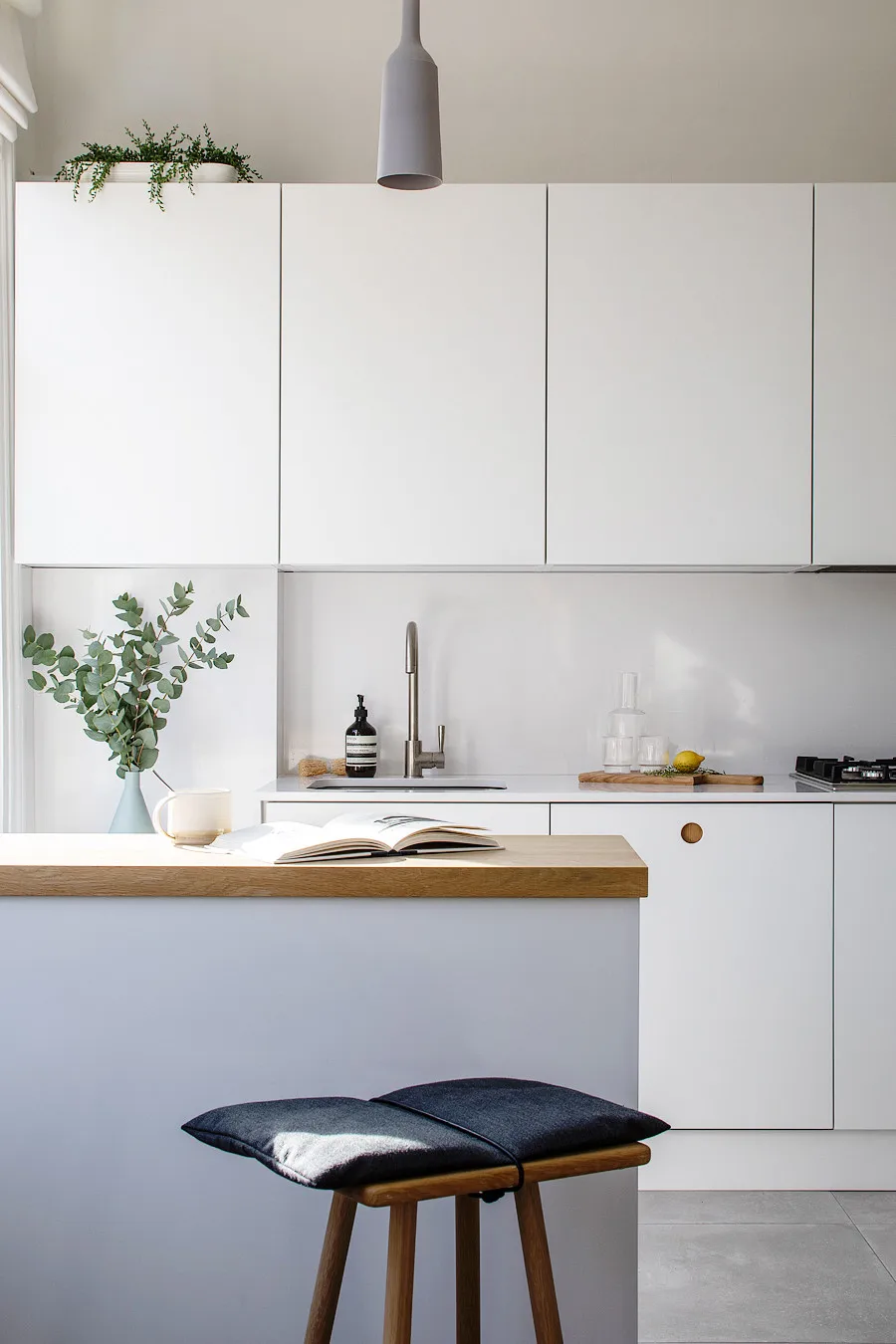 CBMmart split-new customized Kitchen Cabinet factory modular set green fresh, simple, unassuming house apartment kitchen