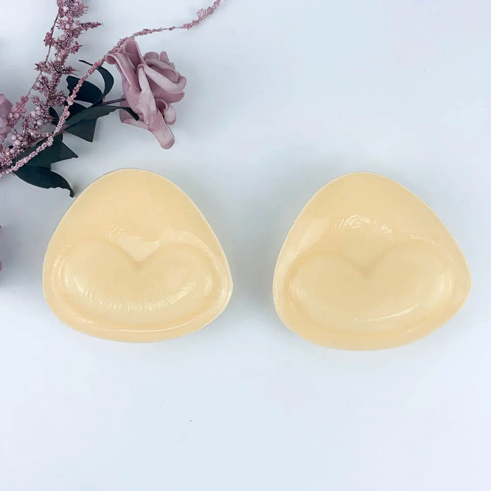 MEI XIAO TI Double-Sided Self Adhesive Pads Sticky Silicone Insert Bikini & Sport bra Triangle Boom Pads Bra