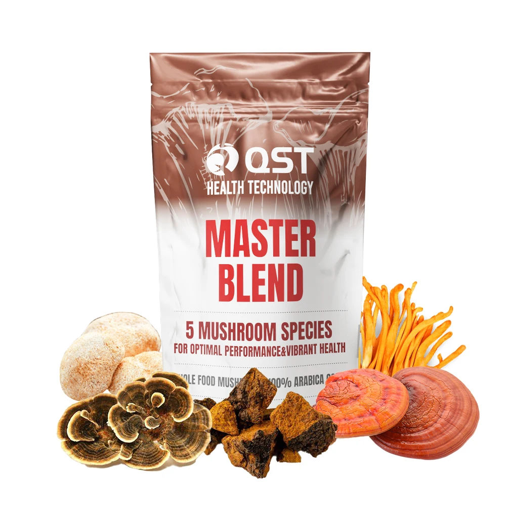 Private Label Mushroom Instant Latte K Cup Coffee Lions Mane Mushroom Coffee Black Mushroom Extract Powder Coffee