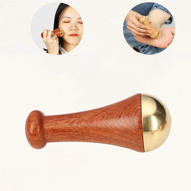 dropshipping products 2024 Kansa Wand wood+copper Massager tool for face lifting and detox massage  massage face  gua sha