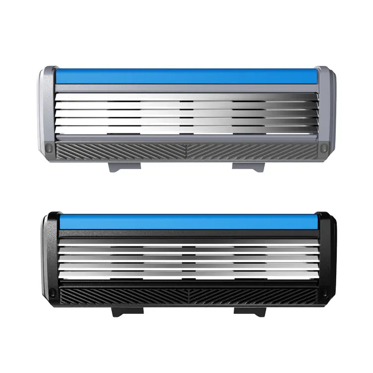 Custom Shape Man Plastic Shaving Razor Blade 5 Sharpener Blade Refills For Men