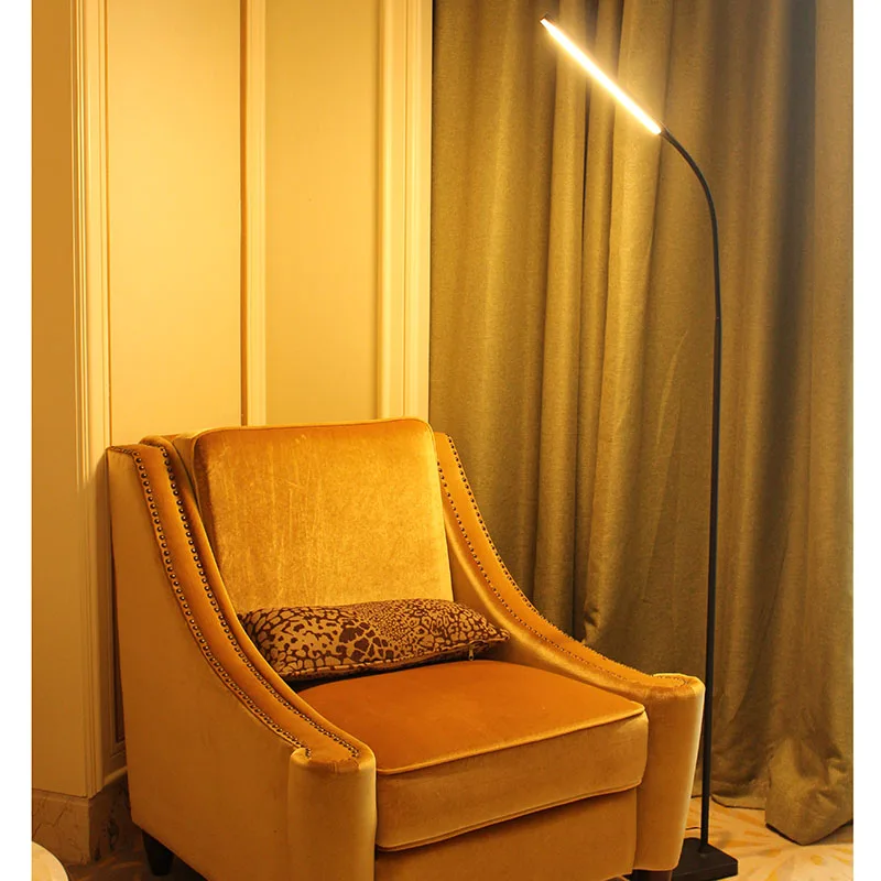 Led Floor Lamp with 4 Color Temperature and Stepless Dimmer, Remote and Touch Control Floor Lamp, Adjustable Gooseneck Standing