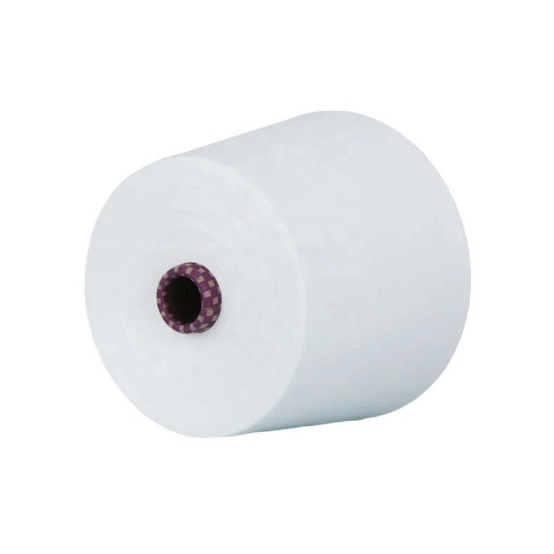 Wholesale 21s/1 32s/1 Raw White   Polyester Cotton Knit Yarn For Knitting Hosiery Machine Textile Yarn For Making Socks