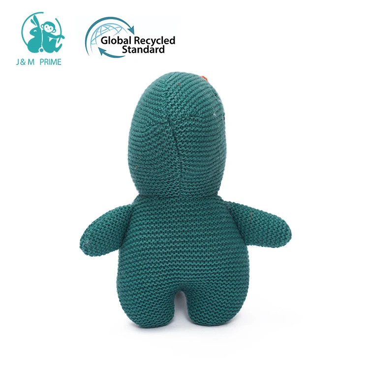 Cute Hand Crochet Cotton Stuffed Animal Doll Cartoon Custom Knitted Amigurumi Crochet Dinosaur Toys