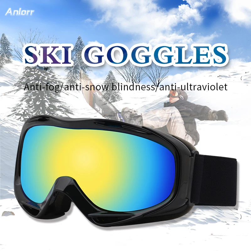 Clear Ski Goggles Winter Snow Sports Snowboard Goggles Double Lens for Men Women & Youth Snowmobile Skiing glasses