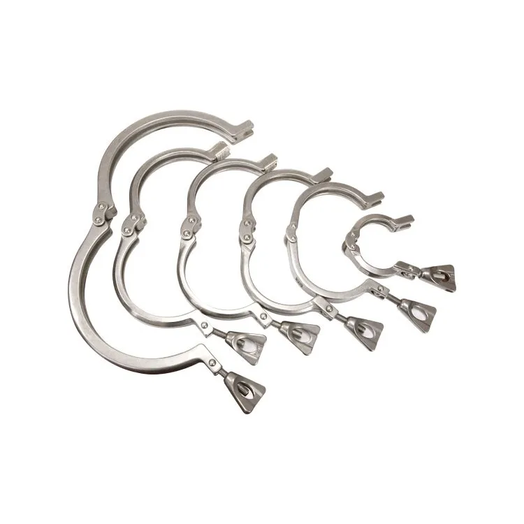 high quality precision casting pipe sanitary clamp for food machinery