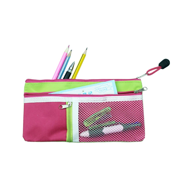 Specializing  production canvas cotton material waterproof learning office supplies zipper pencil bag