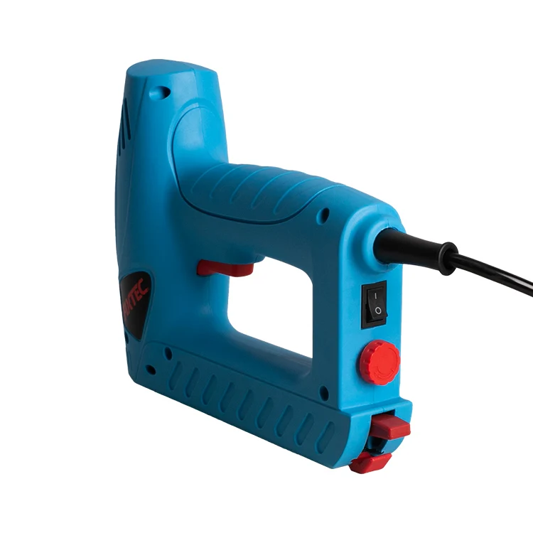 FIXTEC 100PCS Staple 80PCS Nail Impact Adjustable Electric Nailer Stapler Gun