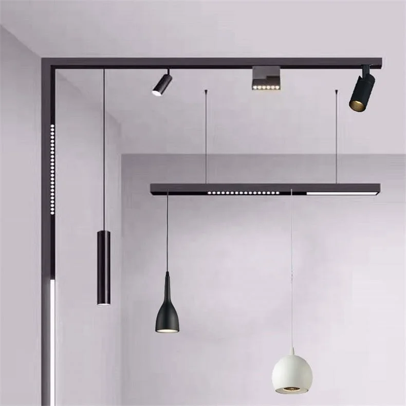 Ceiling Tuya 48V Track Spot Light Commercial Luminaire Led Track Lighting Focus Zoom Led Track Lights