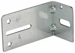 Industrial 2.5mm Thickness Zinc Plated Double Slots Jamb Bracket