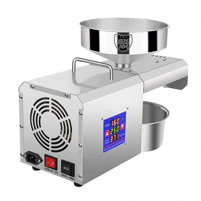 Stainless steel oil extraction machine home oil press machine groundnut oil processing machine