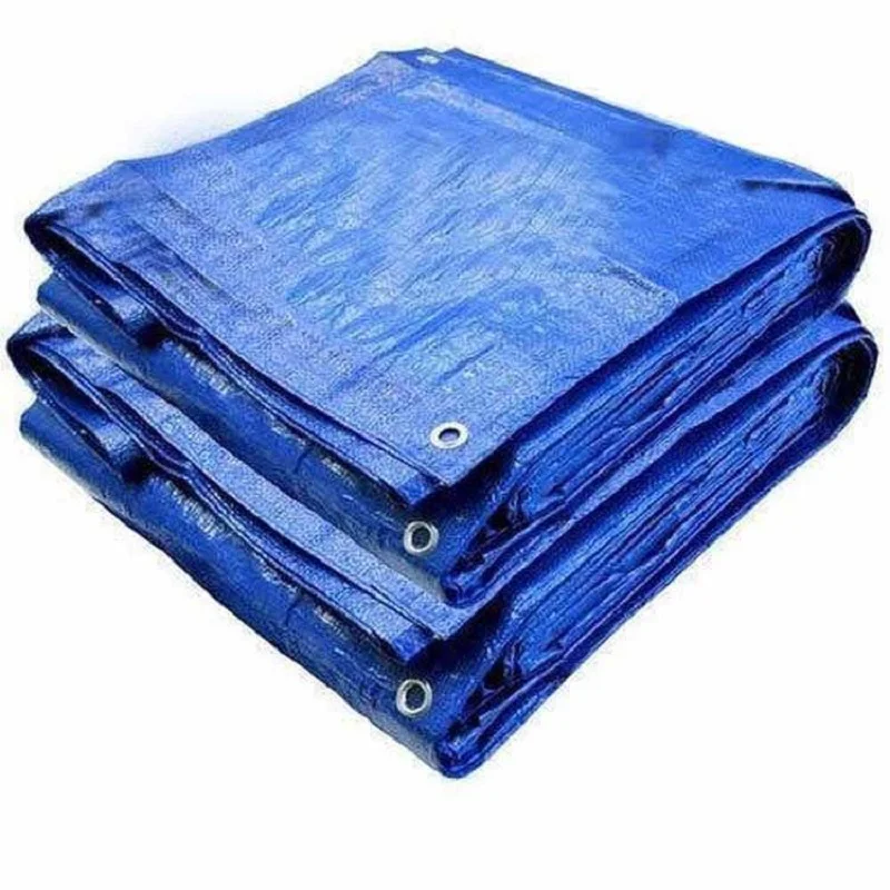 Blue PE Tarpaulin Swimming Pool Cover Textile Canvas Outdoor Waterproof Anti-UV Plastic Sheet HDPE Tarpaulin Polyethylene Lonas