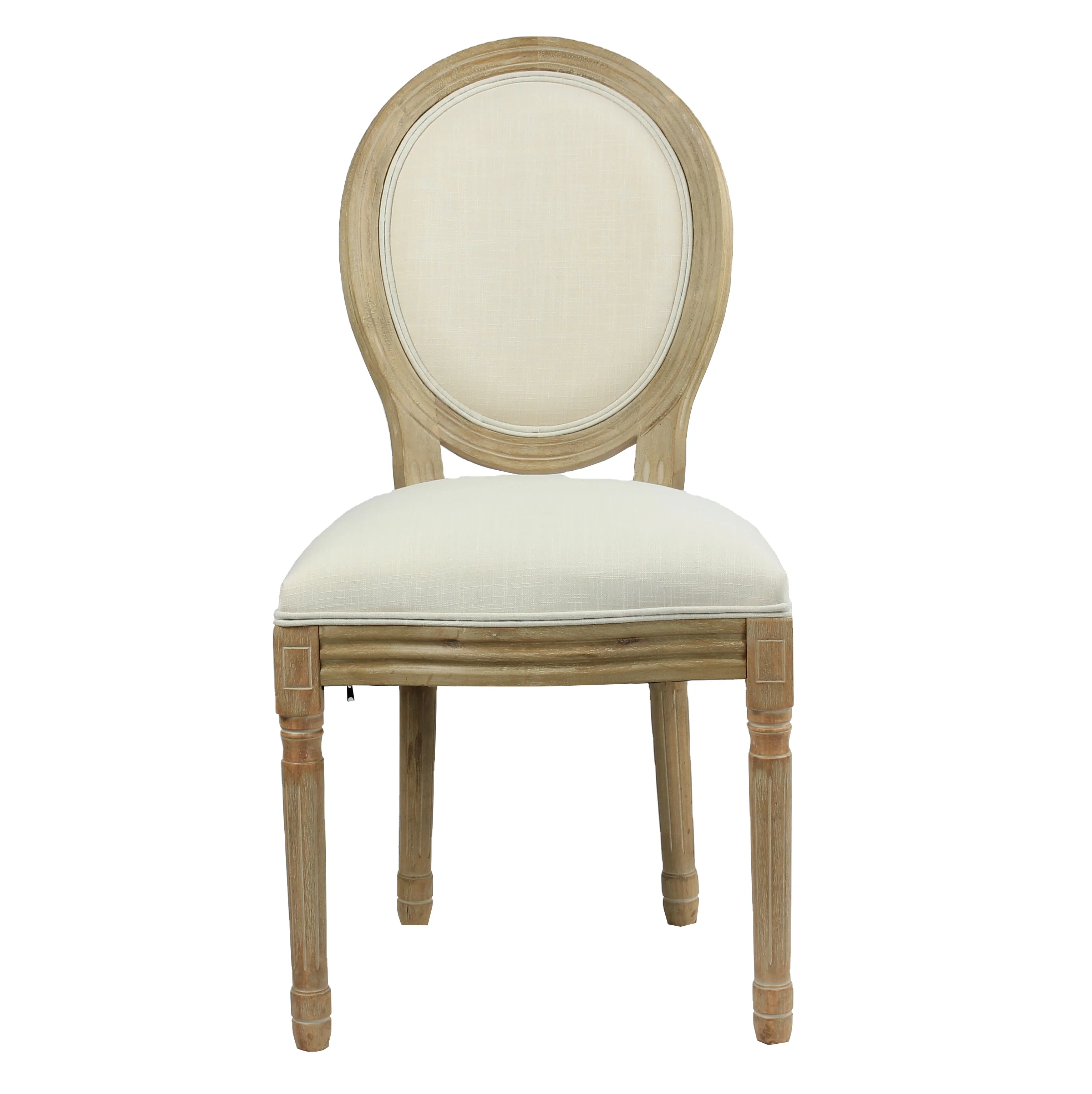 Винтажная мебель французского провинции Lisung, античный Банкетный стул с овальной спинкой для свадьбы