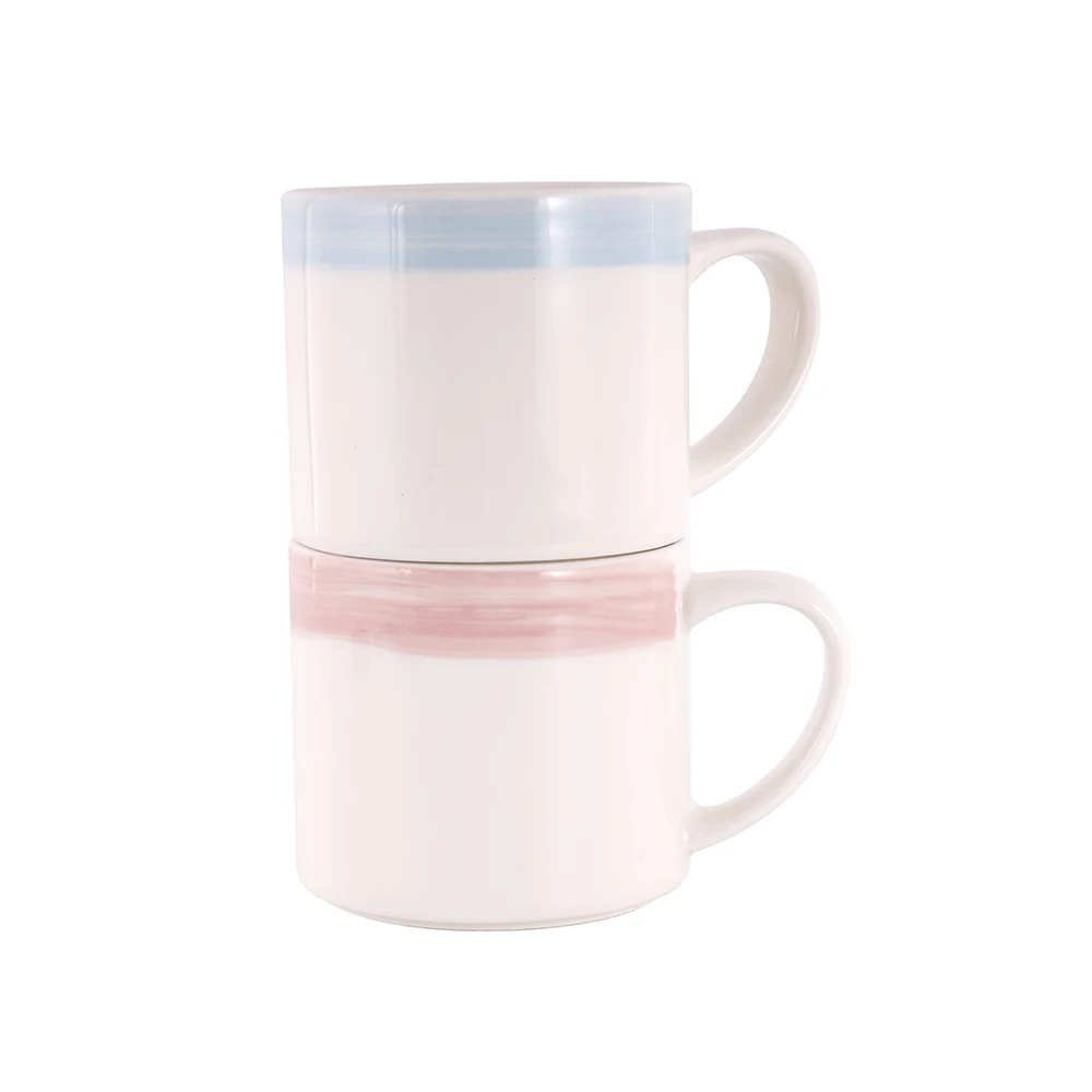 Eco-friendly Customizable Ceramic Mug Modern Luxury Tea Mug Cups Macaron Color Ceramic Coffee Mugs