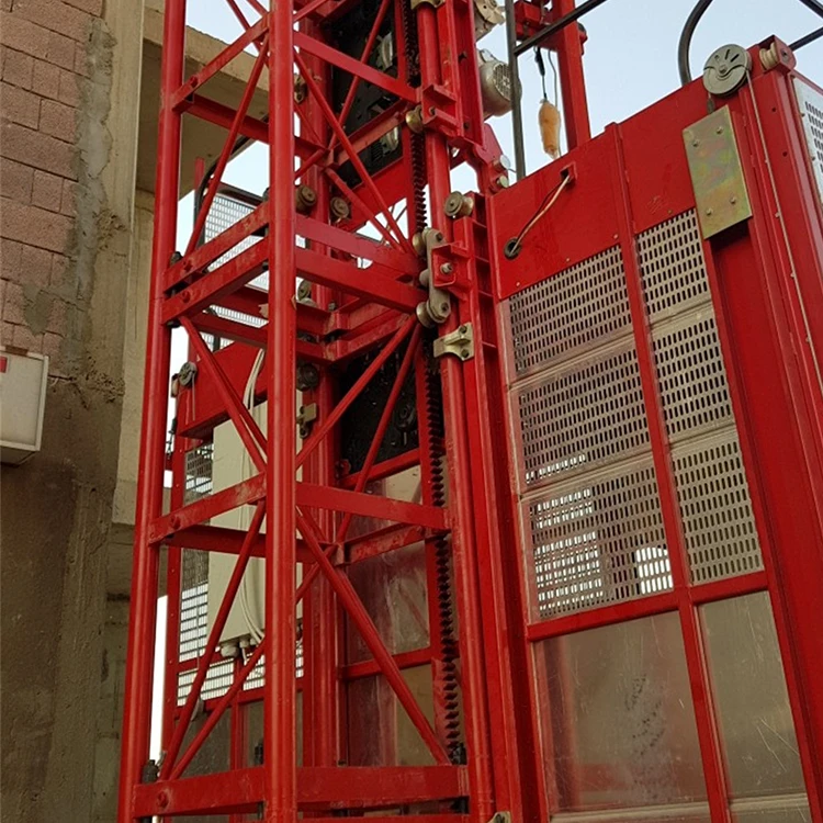 1.2t 2t 3ton electric SC100 SC100/100 SC200 200td SC200/200 3*11kw building material construction hoist