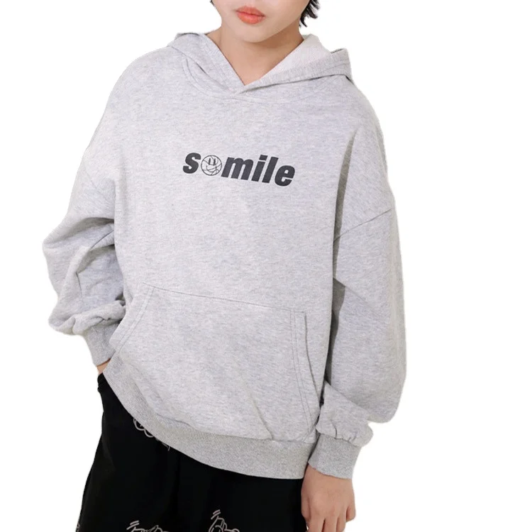 
2021 Wholesale boys smile new stylish handsome headgear hoodie 