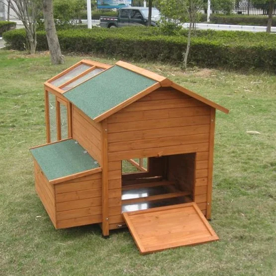 Design wooden chicken coop with large run for sale