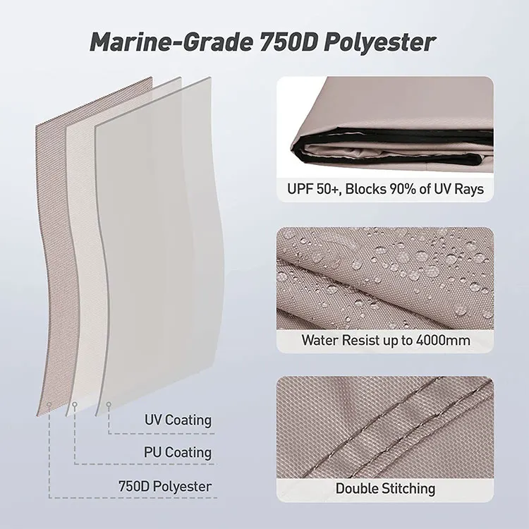 Marine Bimini Top Boat Accessories Foldable Easily Installed Kayak Cover Boat Canopy Universal