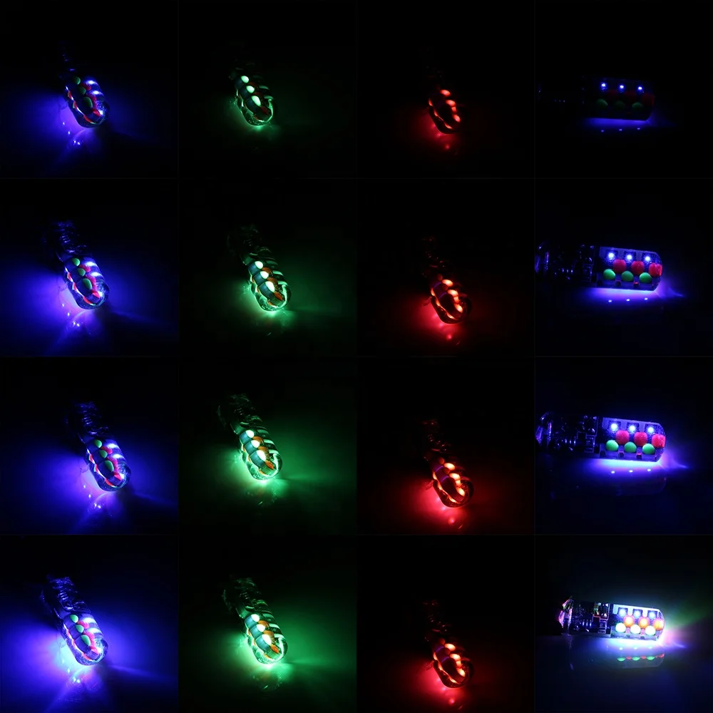 Car LED Atmosphere Lights T10 bulb W5W parking light  Remote Control Interior Lights RGB