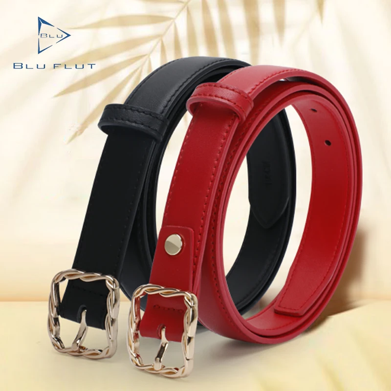 Blu Flut ladies waist belts genuine leather women ladies belts buckle leather women custom casual pin buckle belts